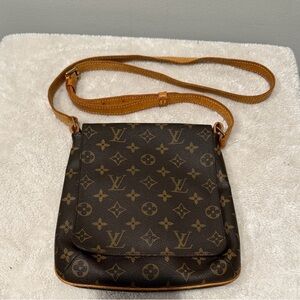 Vintage Louis Vuitton Brown Monogram Crossbody Bag